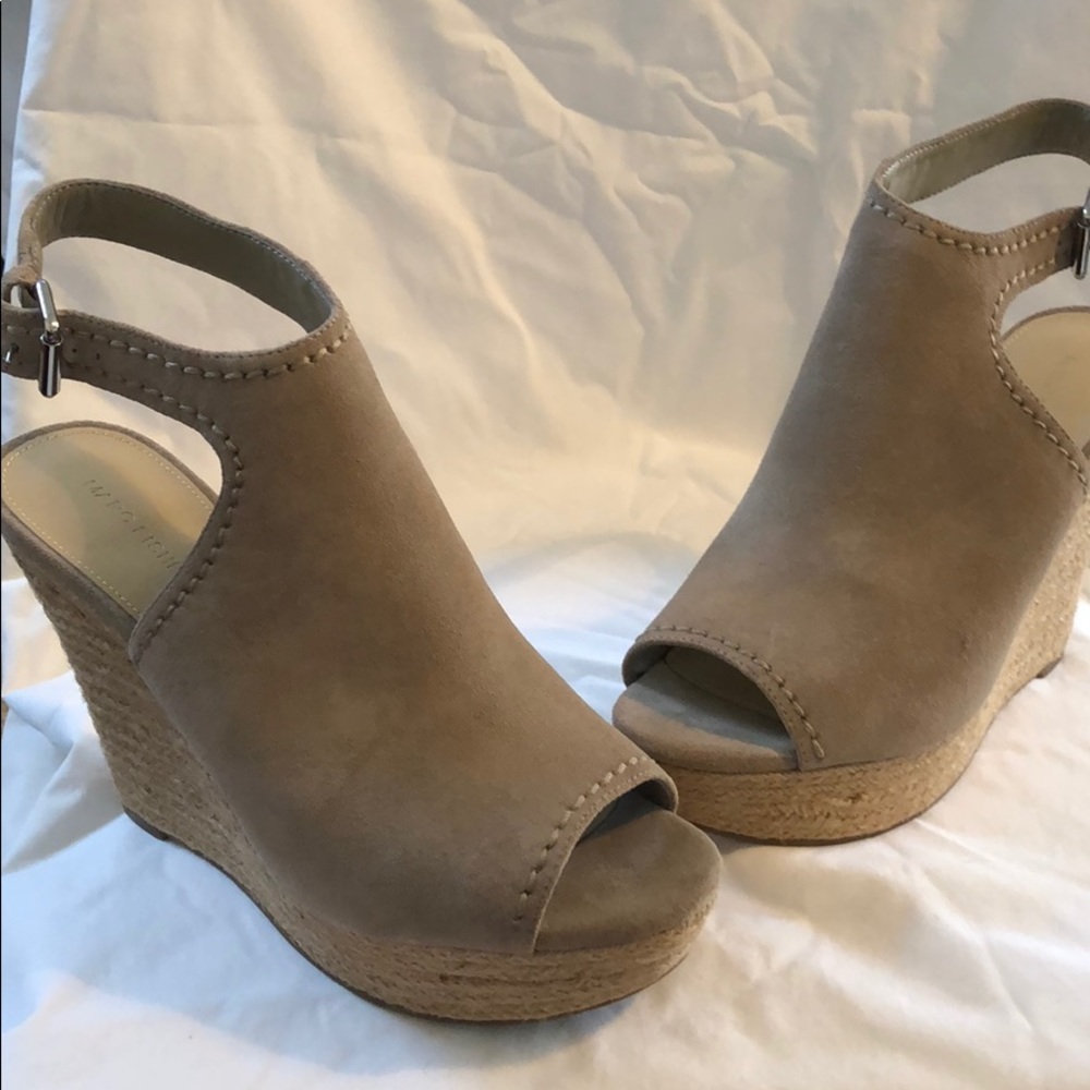 Taupe Wedge Sandals